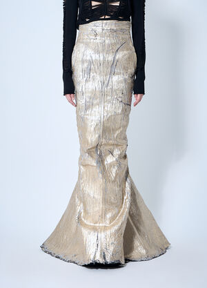 Rick Owens Lido Maxi Skirt Gold ric0260003