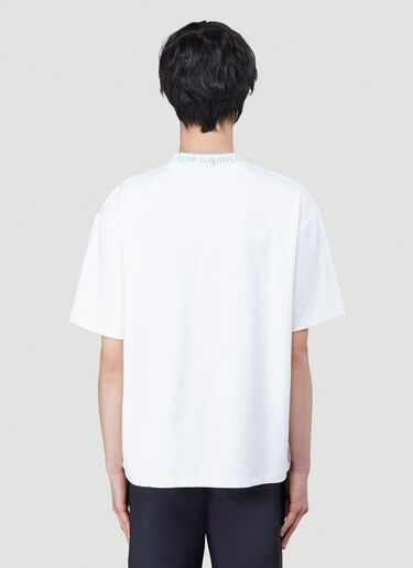 Acne Studios Logo Collar T-Shirt White acn0140022