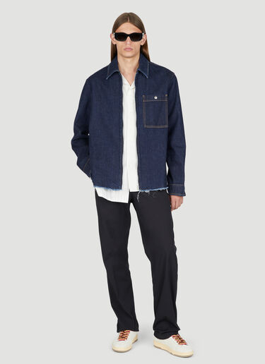 Asymmetric Stripe Shirt Lanvin Asymmetric Stripe Shirt Chalk lnv0153005