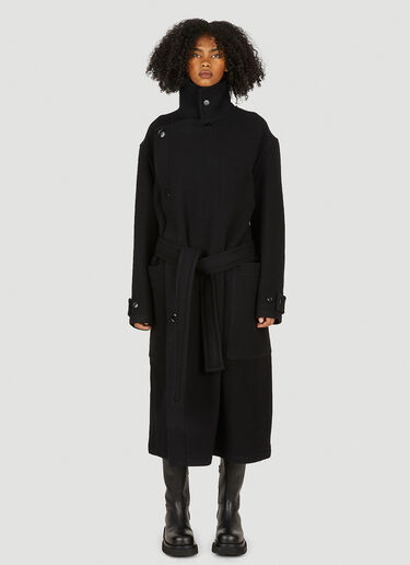 Lemaire Wrap Coat Black lem0250001