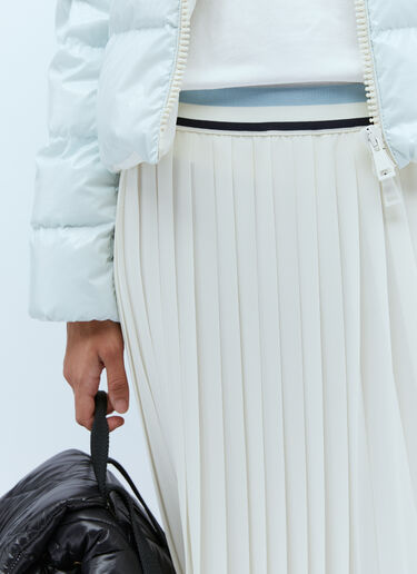 Moncler Pleated Skirt White mon0255026