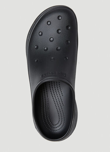 Balenciaga Platform Croc Mules Black bal0252069