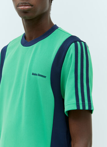 adidas by Wales Bonner Logo Applique Football T-Shirt Green awb0354010