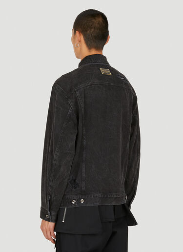 Dolce & Gabbana Distressed Denim Jacket Black dol0149008