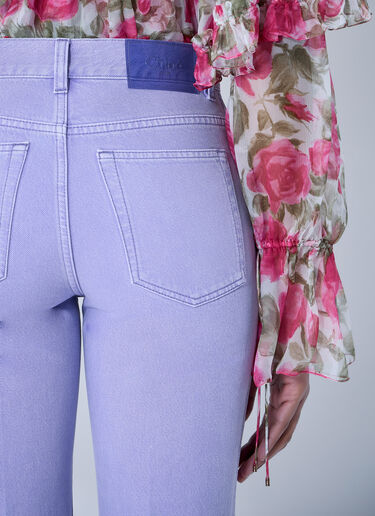 High-rise Flared Denim Trousers Chloé High-rise Flared Denim Trousers Purple chl0264018