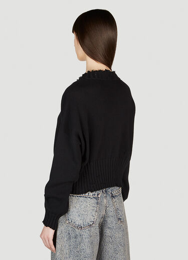 Marni Distressed Cardigan Black mni0253023