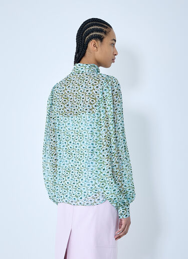 Gucci Daisy Silk Shirt Green guc0259025
