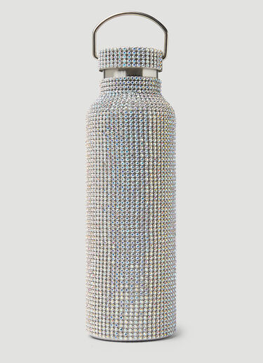 Collina Strada Rhinestone Water Bottle Silver cst0248001