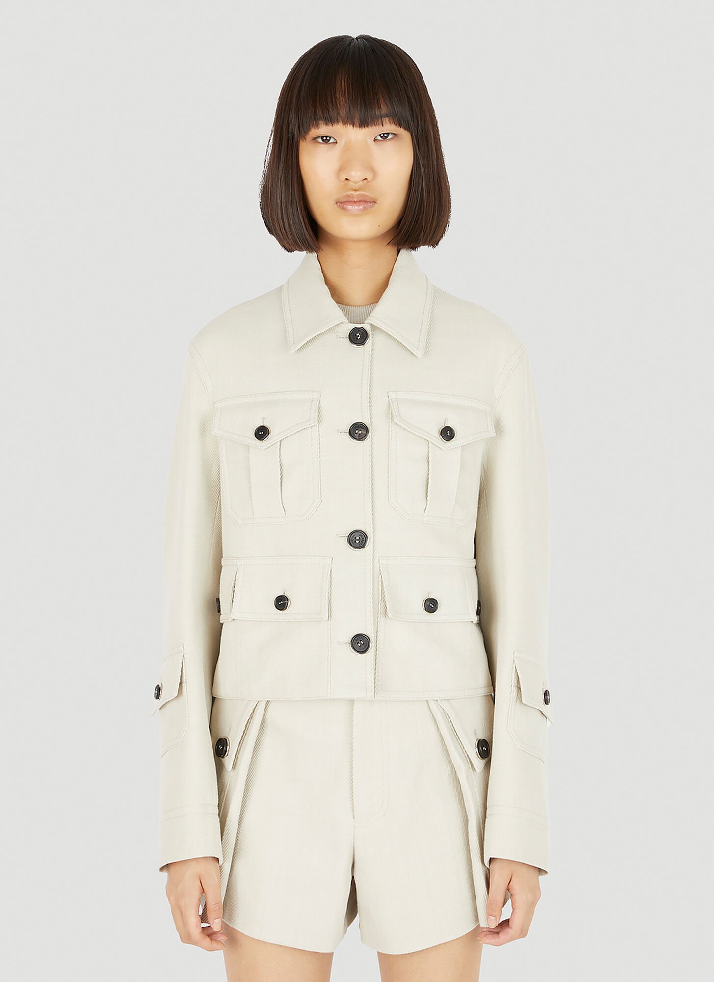 Durazzi Milano Multi-pocket Cropped Jacket