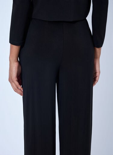 LN-CC® - Issey Miyake: Elasticated Waist Trousers - Black Issey Miyake Elasticated Waist Trousers Black ism0264015