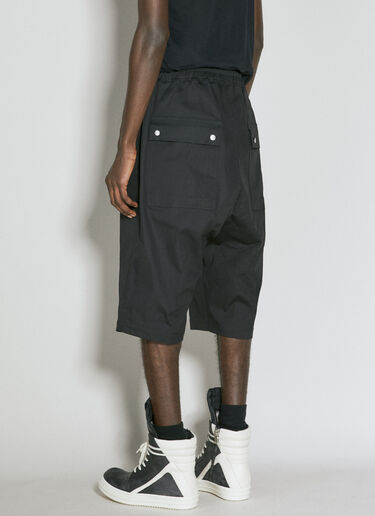 Rick Owens Bela Pod Drawstring Shorts Black ric0155010