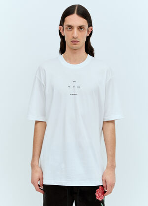 Song for the Mute Logo Print T-Shirt White sfm0156008