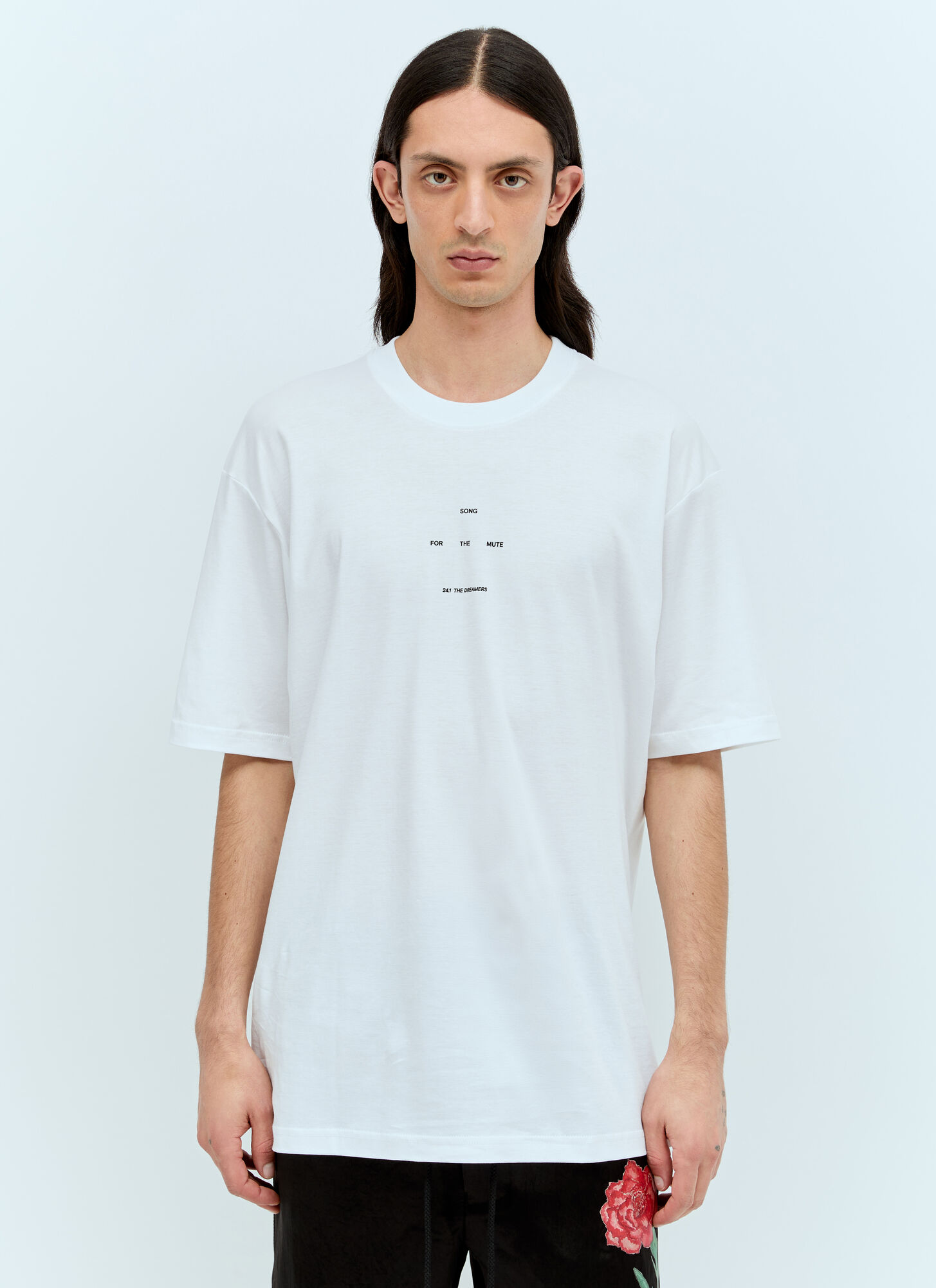 Shop Song For The Mute Logo Print T-shirt In White
