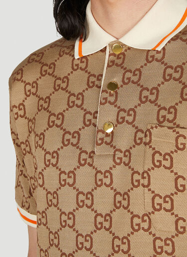 Gucci 인터로킹 GG 폴로 셔츠 라이트 브라운 guc0152293