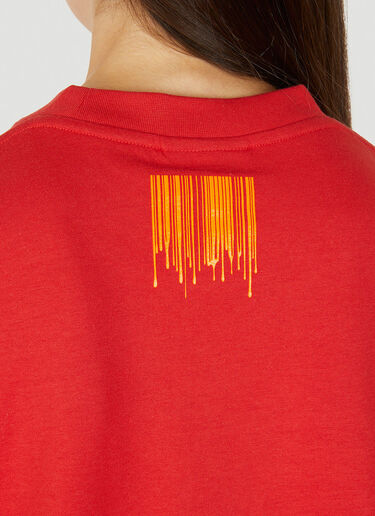 VTMNTS Dripping Barcode T-Shirt Red vtm0350010