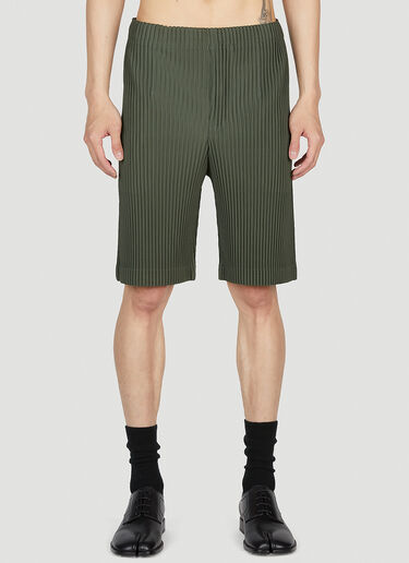 Homme Plissé Issey Miyake Plisse Shorts Khaki hmp0153004