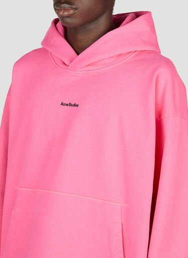 Logo Hooded Sweatshirt Acne Studios Logo Hooded Sweatshirt Pink acn0153011