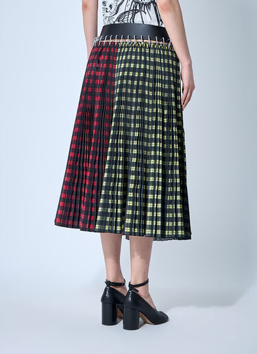 Chopova Lowena Split Carabiner Midi Skirt Red cho0360006