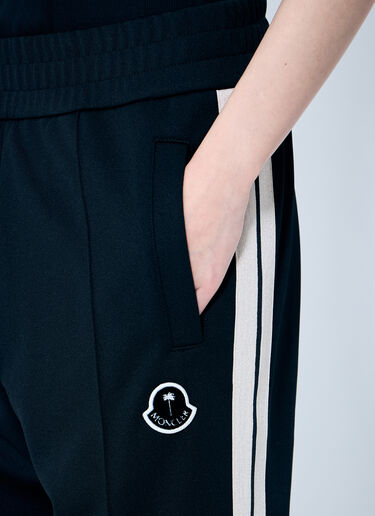 8 Moncler Palm Angels Logo Patch Track Pants Black mpa0359005