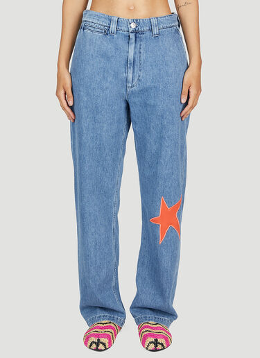 Marni x No Vacancy Star Denim Jeans Blue mvy0253009