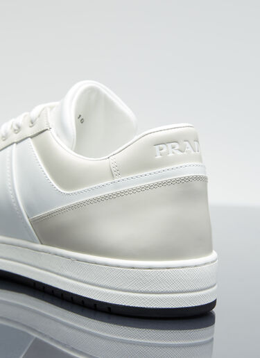 Prada Downtown Leather Sneakers Beige pra0156012