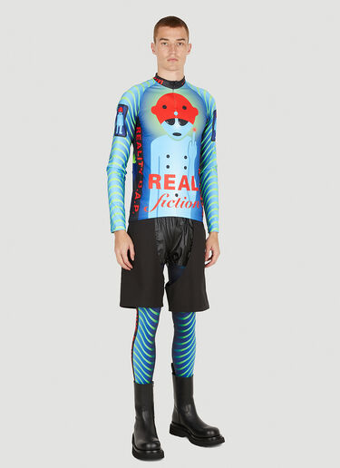 Walter Van Beirendonck 亮面镂空短裤 黑色 wlt0150006