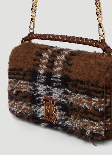 Burberry Lola Check Small Handbag Brown bur0250011