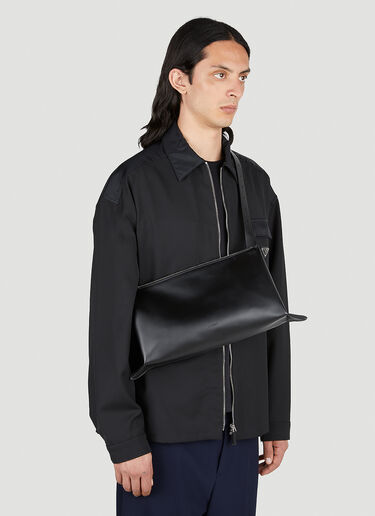 Jil Sander エンパイア ミディアムショルダーバッグ ブラック jil0152010