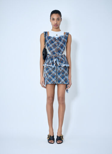 Vivienne Westwood Denim Sailor Mini Skirt Blue vvw0264006