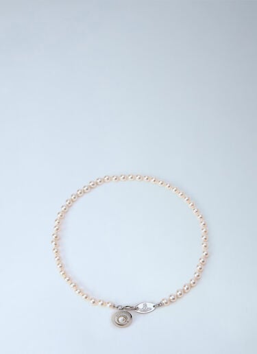 LN-CC® - Vivienne Westwood: Simonetta Pearl Necklace - Silver Vivienne Westwood Simonetta Pearl Necklace Silver vvw0366059