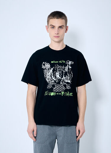Brain Dead Visions Of The Future T-Shirt Black bra0158005