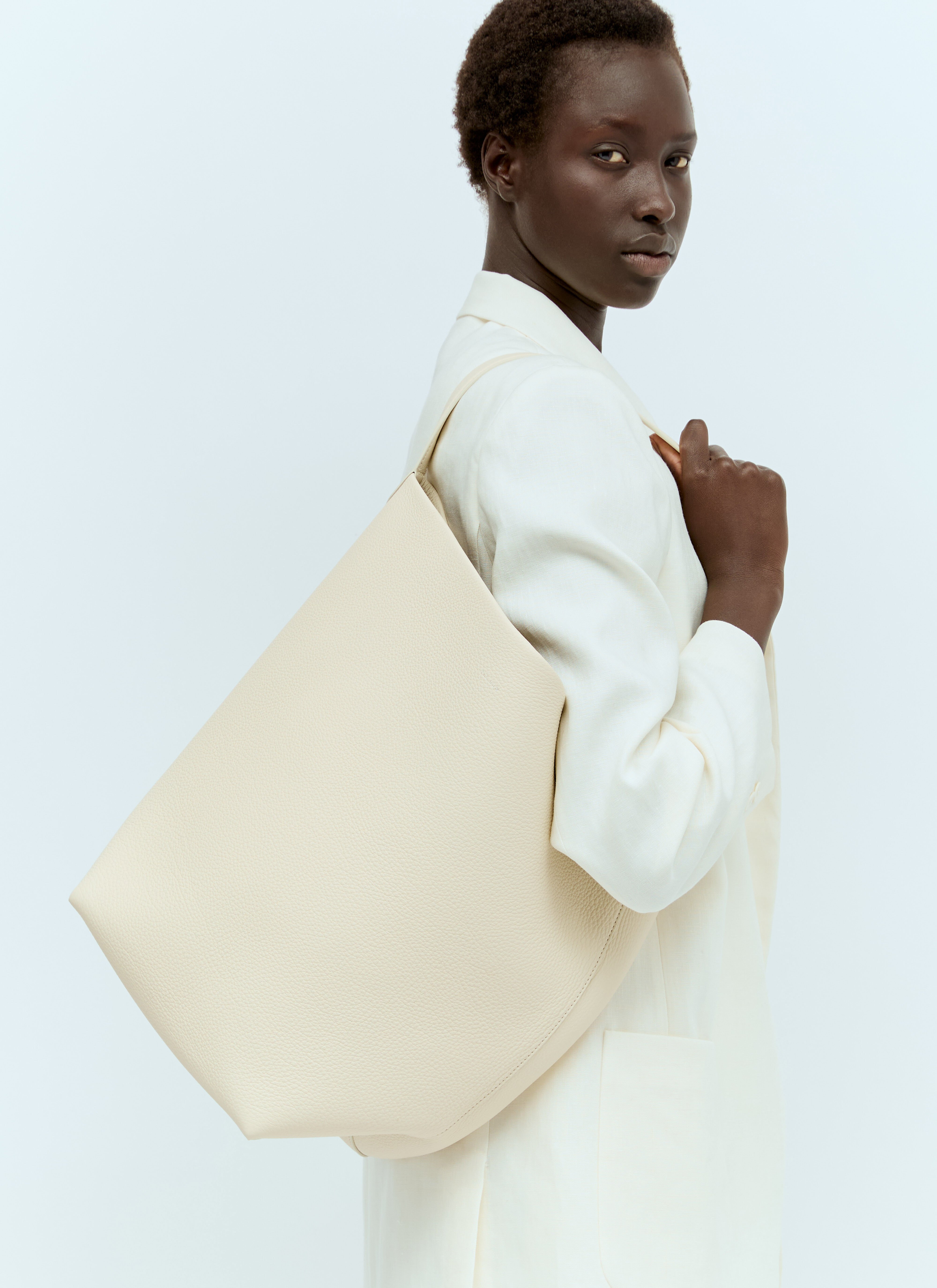 The Row Large N/S Park Tote Bag White row0256011