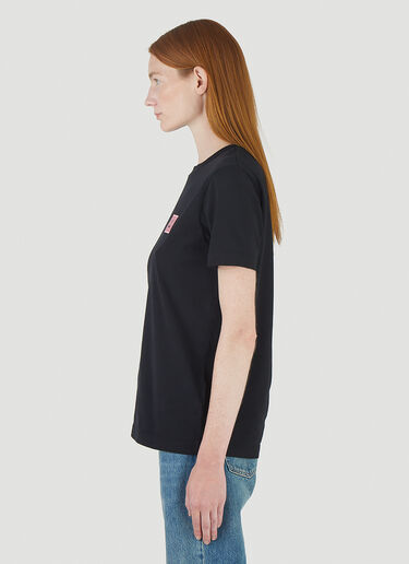 Acne Studios 비디드 페이스 티셔츠 블랙 acn0245021