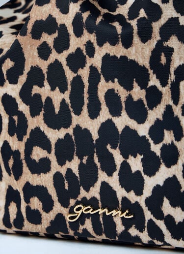 GANNI Printed Pouch Brown gan0263038