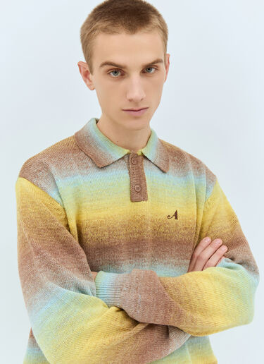 Awake NY Ombre Polo Collar Sweater Multicolour awk0159007