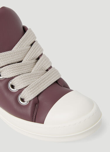 Rick Owens Jumbo Laces Padded Sneakers Burgundy ric0253042