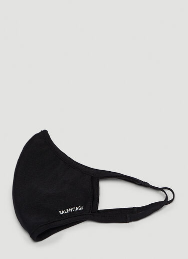 Balenciaga Logo Face Mask Black bal0145111