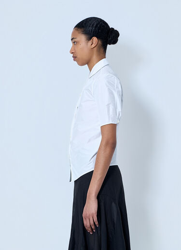 Jil Sander Short Sleeve Cotton Poplin Shirt White jil0264032