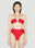 Saint Laurent Neal Halter Bikini Top Grey sla0251039