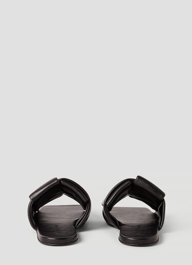 Bottega Veneta 패치 샌들 블랙 bov0252056