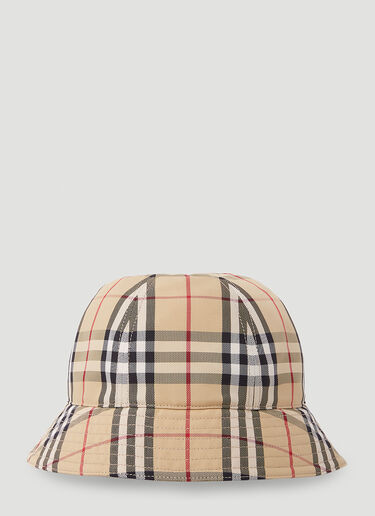 Burberry Signature Check Bucket Hat Beige bur0353006