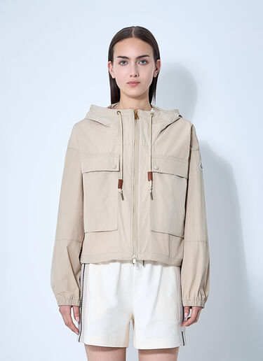 Moncler ソーヴァン・ショートパーカージャケット  ベージュ mon0260005