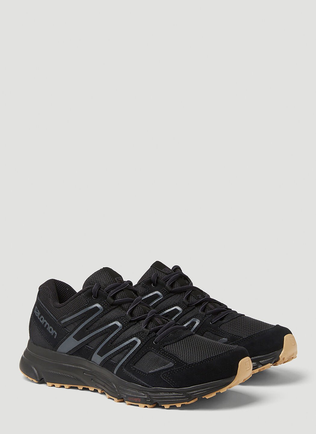 Salomon X-Mission 4 Suede Sneakers in Black | LN-CC