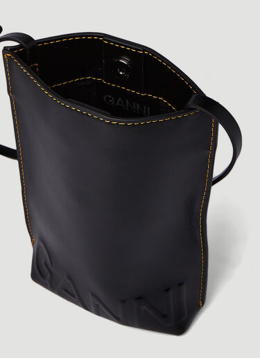GANNI Banner Small Shoulder Bag Black gan0251044