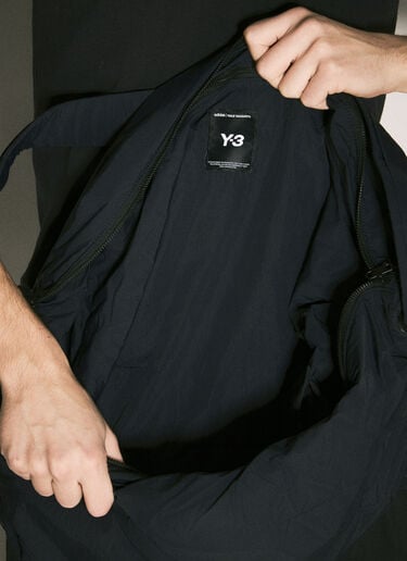 Y-3 Logo Print Shoulder Bag Black yyy0158026