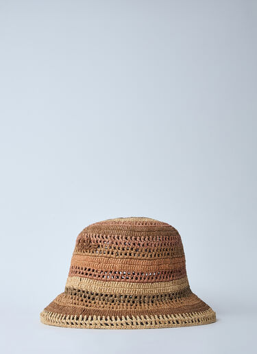 Chloé Woven Bucket Hat Beige chl0260038