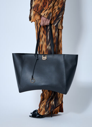 Balenciaga 라지 아워글래스 소프트 토트백  블랙 bal0259025