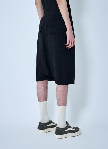 Rick Owens DRKSHDW Drop-Crotch Drawstring Shorts Black drk0164012