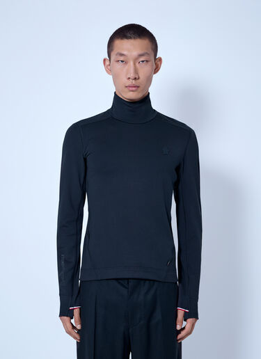 LN-CC® - Moncler Grenoble: Polartec® Polo Neck - Black Moncler Grenoble Polartec® Polo Neck Black mog0165008