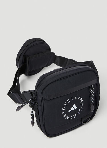 adidas by Stella McCartney Logo Print Belt Bag Black asm0251040